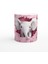 Pembe Kalpli Duvardan Bakan Sevimli Fil Temalı Baskılı Kupa Bardak 1
