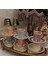 Esterhomedecor 6 Kişilik El Boyama Porselen Kahve Fincan Takımı 1