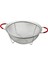 28CM Tel Sepet Metal Süzgeç Silikon Kılıflı Kulp Metal Çerçeve - Ayak (4767) 1