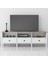 Venezia 3 Çekmece 3 Bölmeli Ahşap Ayaklı Tv 150 cm Tv Ünitesi - Minifiksli - Wood Beyaz 2