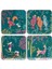 Woodland Tales Bardak Altlıkları, 4'lü Set 1