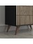 Nova Zebra Desen 4 Çekmeceli Premium Şifonyer - Minifiks - Wood Siyah / Atlantik Çam 3