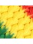 OEM Afrika Örgüsü ve Rasta Için Sentetik Ombreli Saç / Turuncu / Sarı / Yeşil 2