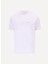 Bisiklet Yaka Baskılı Beyaz Erkek T-Shirt M5SM-TST1290 1