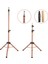 Kuaför Eğitim Mankeni Için Metal Tripod / Sütlü Kahve + Taşıma Çantası 1