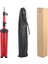 Kuaför Eğitim Mankeni Için Metal Tripod / Kırmızı + Taşıma Çantası 5