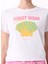 Bisiklet Yaka Baskılı Beyaz Kadın T-Shirt F5SL-TST0430 5
