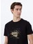 Siyah Erkek Relaxed Baskılı T-Shirt J5SM-TST7241 3