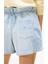 Yüksek Bel Mom Fit Indigo Kadın Denim Şort DW0DW200851A5 3