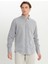 Comfort Fit Düğmeli Yaka Gri Erkek Gömlek ACE020252163_GRI 3