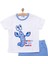 Under The Sea Istakoz Baskılı Erkek Tshirt-Şort Erkek Bebek 3