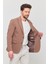 3115 Erkek Gri Esnek Likralı Pamuk Karışımlı Slim Fit Ilkbahar-Yaz Spor Blazer Ceket 2