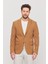 3115 Erkek Gri Esnek Likralı Pamuk Karışımlı Slim Fit Ilkbahar-Yaz Spor Blazer Ceket 1