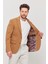 3115 Erkek Gri Esnek Likralı Pamuk Karışımlı Slim Fit Ilkbahar-Yaz Spor Blazer Ceket 2