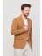 3115 Erkek Gri Esnek Likralı Pamuk Karışımlı Slim Fit Ilkbahar-Yaz Spor Blazer Ceket 4