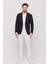 3115 Erkek Gri Esnek Likralı Pamuk Karışımlı Slim Fit Ilkbahar-Yaz Spor Blazer Ceket 1