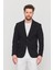 3115 Erkek Gri Esnek Likralı Pamuk Karışımlı Slim Fit Ilkbahar-Yaz Spor Blazer Ceket 2