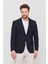 3115 Erkek Gri Esnek Likralı Pamuk Karışımlı Slim Fit Ilkbahar-Yaz Spor Blazer Ceket 1