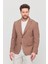 3115 Erkek Gri Esnek Likralı Pamuk Karışımlı Slim Fit Ilkbahar-Yaz Spor Blazer Ceket 4