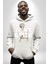 Yunan Gibi Düşün Modern Sanat Kadın Erkek Baskılı Üç Iplik Beyaz Kapüşonlu Hodie Sweatshirt 5