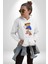 Tenisçi Tatlı Oyuncak Ayı Kadın Erkek Baskılı Üç Iplik Beyaz Kapüşonlu Hodie Sweatshirt 2