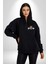 Kaplan Asla Pes Etme Kadın Erkek Baskılı Fermuarlı Kapüşonlu Hırka Sweatshirt 4