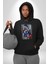 Fade Yetenekler Şampiyon Kadın Erkek Baskılı Üç Iplik Siyah Kapüşonlu Hodie Sweatshirt 3