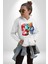 Oyun Oynayan Tatlı Oyuncak Ayı Kadın Erkek Baskılı Üç Iplik Beyaz Kapüşonlu Hodie Sweatshirt 3