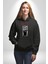 Modern Sanat Hakkında Her Şey Kadın Erkek Baskılı Üç Iplik Siyah Kapüşonlu Hodie Sweatshirt 4