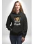 Para Babası Oyuncak Ayı Kadın Erkek Baskılı Üç Iplik Siyah Kapüşonlu Hodie Sweatshirt 4