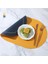 Iki Renkli Kontrast Oval Deri Placemat Otel Ev Su Geçirmez Yağ Geçirmez Isı Yalıtımlı Placemat 4 Adet (Yurt Dışından) 1