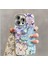 Apple iPhone 15 Uyumlu Kılıf 3D Hologramlı Çiçek Desenli Kamera Korumalı Kapak / Kılıf 2
