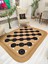 Jüt Hasır Görünümlü Desenli Modern El Örgüsü Dikdörtgen Halı Kilim 3