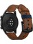 ​​Galaxy Watch 42MM (20MM) Uyumlu Krd-19 Deri Kordon Zore - Kahverengi 2