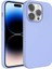 Apple iPhone 14 Pro Max Kılıf Sıvı Teknolojili Silinebilir Sert Ardx Kivi Kapak-Mavi Açık 1