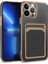 Apple iPhone 13 Pro Kılıf Ardx Bark Kartlıklı Kapak-Siyah 1