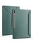 Samsung Galaxy Tab S9 Ultra Kılıf Uyumlu Zore Tri Folding Kalem Bölmeli Standlı Kılıf-Koyu Yeşil 2
