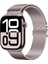 Apple Watch 44MM Zore KRD-121 Metal Hasır Kordon-Pembe 1