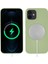 Apple iPhone 12 Mini Kılıf Ardx Silksafe Wireless Kapak-Açık Yeşil 1
