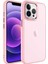 Apple iPhone 13 Pro Max Kılıf Buzlu Sert Pc Ardx May Kapak-Pembe Açık 1