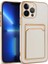 Apple iPhone 12 Pro Kılıf Ardx Bark Kartlıklı Kapak-Beyaz 1