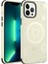 Apple iPhone 12 Pro Max Kılıf Ardx Wireless Şarj Özellikli Desenli Hot Kapak-Gold 1