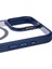 Apple iPhone 15 Pro Max Kılıf Magsafe Wireless Şarj Özellikli Standlı Ardx Magsafe Klon Lensli Kapak-Lacivert 4