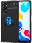 Xiaomi Redmi Note 11S Global Kılıf Ardx Ravel Silikon Kapak-Siyah-Mavi 1