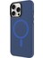 Apple iPhone 15 Pro Max Kılıf Ardx Magsafe Şarj Özellikli Buzlu Transparan C-Pro Sert Kapak-Derin Mor 4