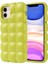 Apple iPhone 12 Kılıf Parlak Esnek Silikon Ardx Dom Dom Kapak-Yeşil 1