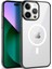 Apple iPhone 14 Pro Uyumlu Ardx Wireless Şarj Özellikli Pixel Magsafe Kapak-Siyah 1