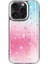 Apple iPhone 15 Pro Max Kılıf Simli Desenli Parlak Ardx Task Kapak-Mavi 2