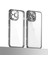 Apple iPhone 12 Pro Kılıf Kamera Korumalı Taşlı Ardx Mina Kapak-Gümüş 4