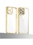 Apple iPhone 13 Pro Uyumlu Kamera Korumalı Taşlı Ardx Mina Kapak-Rose Gold 4